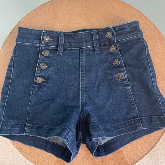 American Eagle Outfitters Pants - American Eagle Double Button Up Jean Shorts